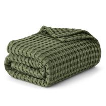 Cobertor Queen Bedsure em Algodão Waffle - Verde - 230x230cm Cobertor Queen Bedsure em Algodão Waffle - Verde - 230x230cm