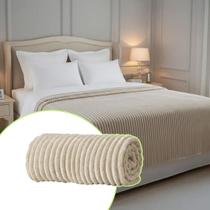 Cobertor Queen Corttex London 2,20m x 2,40m Flannel Aveludado Soft Premium Quente, Antialérgico e Toque Sedoso