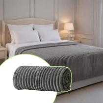 Cobertor Queen Corttex London Flannel Soft Premium 1,80m x 2,20m Toque Aveludado, Alta Retenção de Calor, Antipilling, Hipoalergênico