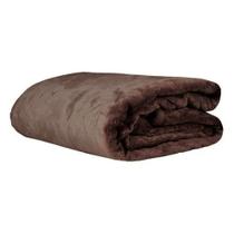 Cobertor Queen Corttex Manta Turim Marrom Taupe - 0701035