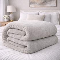 Cobertor Queen Corttex Super Soft 500 Alta Gramatura Microfibra Toque de Seda Grosso Volumoso Pesado