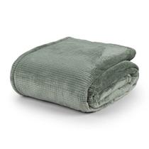 Cobertor Queen Dublin Manta Flannel Ultrasoft - Verde Louro - 100% Poliéster