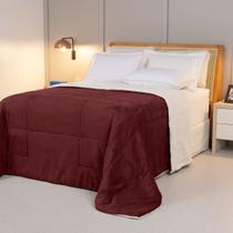 Cobertor QUEEN dupla face sherpa manta fleece matelasse