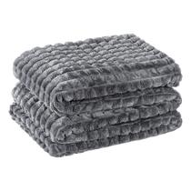 Cobertor Queen Flannel Fofy Cinza Cobertor Queen Flannel Fofy Cinza