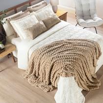 Cobertor Queen Grosso Flannel Utrasoft Aveludado 2,40m x 2,20m Fluffy Willow