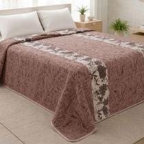 Cobertor Queen Innove 220x240cm Lyra Marrom Não Alérgico Jolitex