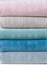 Cobertor QUEEN macio detalhe em relevo diversas cores Cobertor QUEEN macio detalhe em relevo diversas cores