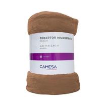 Cobertor Queen Manta Microfibra Antialérgico 2,2x2,4m Marrom Claro - Camesa