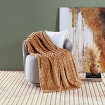 Cobertor Queen Manta Soft Muito Macio Toque Fofo Marshmallow 01 Peça Caramelo