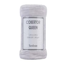Cobertor Queen Super Soft 300 g/m² Cinza Sonhare Cobertor Queen Super Soft 300 g/m² Cinza Sonhare