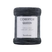 Cobertor Queen Super Soft Grafite Sonhare 300G 2,20X2,40M