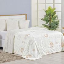 Cobertor Queen Top Line Estampado Hipercal/Sherpa 1 Peça - Garden - 100% Poliéster