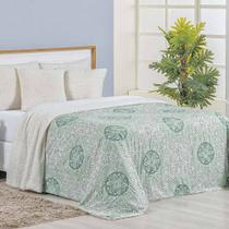 Cobertor Queen Top Line Estampado Hipercal/Sherpa 1 Peça - Lotus Cobertor Queen Top Line Estampado Hipercal/Sherpa 1 Peça - Lotus