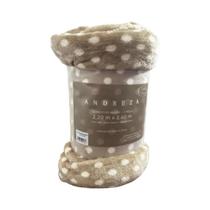 Cobertor Queen Ultra Soft Bege Poá Andreza Leve E Quente Cobertor Queen Ultra Soft Bege Poá Andreza Leve E Quente