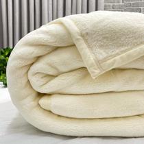 Cobertor Queen Ultra Soft Royal 220cm x 240cm Creme
