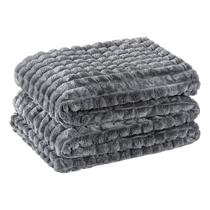Cobertor Queen Willow Manta Flannel Ultrasoft - Gris