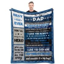 Cobertor Quilazy Dad Gift Throw, 152x127 cm, flanela macia Cobertor Quilazy Dad Gift Throw, 152x127 cm, flanela macia