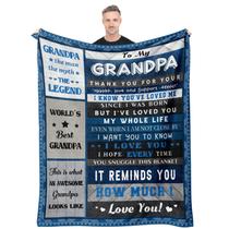 Cobertor Quilazy Grandpa Gifts 152x127 cm Cozy Throw Cobertor Quilazy Grandpa Gifts 152x127 cm Cozy Throw