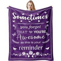 Cobertor QUWOGY Purple Aniversário de Aposentadoria 150x125cm