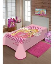 Cobertor Raschel Disney Barbie Listras