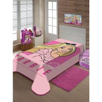 Cobertor Raschel Plus 150X200Cm Mattel Barbie Estilo Jolitex - Jolitex ternille