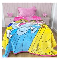Cobertor Raschel Plus Charme de Princesas Disney 1,50x2,00 Jolitex