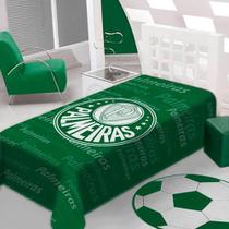 Cobertor Raschel Plus Solteiro Palmeiras 1,50M X 2,20M Cobertor Raschel Plus Solteiro Palmeiras 1,50M X 2,20M