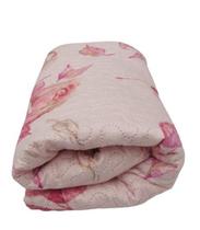 Cobertor rosa de pelúcia cercado porquinho da india 100x120
