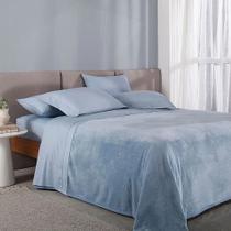 Cobertor S. King Aspen II Azul - Buddemeyer