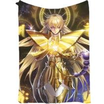 Cobertor SANMUU Premier com estampa de flanela macia Saint Seiya Golden Scorpio Cobertor SANMUU Premier com estampa de flanela macia Saint Seiya Golden Scorpio