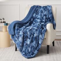 Cobertor Sherpa Bedsure Faux Fur Indigo - 127x152cm