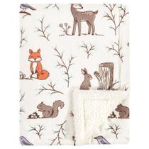 Cobertor Sherpa de pelúcia Hudson Baby Mink Enchanted Forest 76x102cm Cobertor Sherpa de pelúcia Hudson Baby Mink Enchanted Forest 76x102cm