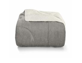 Cobertor Sherpa Queen 235 x 260cm Chevron Hedrons Cobertor Sherpa Queen 235 x 260cm Chevron Hedrons