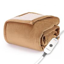 Cobertor Sherpa Sunbeam Royal Mink Aquecido - Toque Macio e Acolhedor