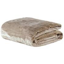 Cobertor Snow Queen Mantinha p/ Viagem Macia - Sand - Avelã
