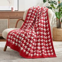 Cobertor Snuggle Sac Christmas Red Houndstooth 127x152 cm