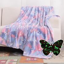 Cobertor SOCHOW Butterfly Glow in The Dark para meninas de 3 a 10 anos