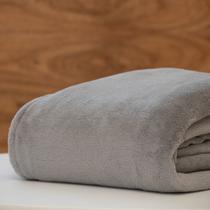 Cobertor soft microfibra cinza super king - SCAVONE