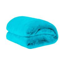 Cobertor Soft Microfibra Solteiro Azul Claro