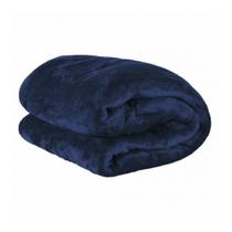 Cobertor Soft Microfibra Solteiro Azul Escuro