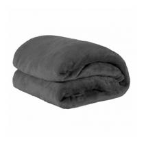 Cobertor Soft Microfibra Solteiro Cinza