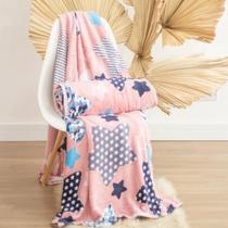 Cobertor Soft Microfibra Solteiro Estampa Estrela