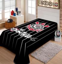 Cobertor solteiro 1,50 m x 2,20 m CORINTHIANS Rachel plus JOLITEX TERNILLE