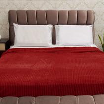 Cobertor Solteiro com Toque Macio Home Design Luster Cereja Cobertor Solteiro com Toque Macio Home Design Luster Cereja