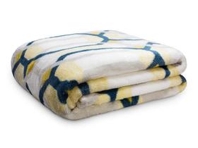 Cobertor Solteiro Estampado Maxy Plush Geo