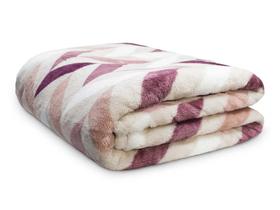Cobertor Solteiro Estampado Maxy Plush Geo Cobertor Solteiro Estampado Maxy Plush Geo