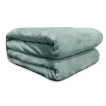 Cobertor Solteiro Flannel Liso Verde - Andreza