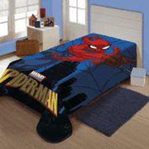 Cobertor solteiro jolitex raschel marvel spider cidade - 3156