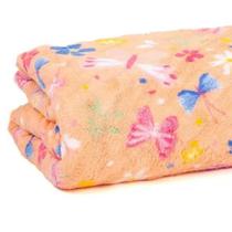 Cobertor Solteiro Kids Celta Soft Estampado Corttex Libelula - Vilela Enxovais