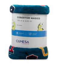 Cobertor Solteiro Mágico Brilha no Escuro Camesa 150x220cm